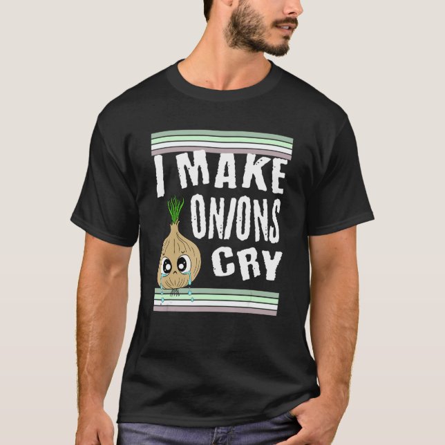 Camiseta Curiosa Cebolla Que Lloro A Las Cebollas (Anverso)