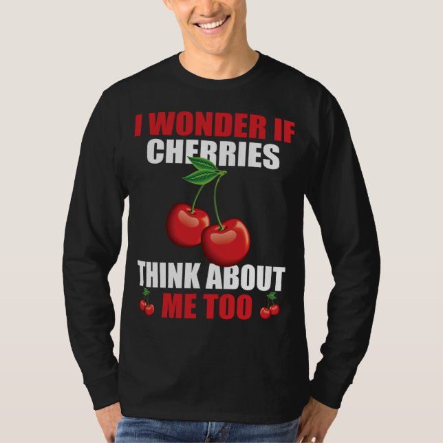 Camiseta Curiosa Cherry Saying Cherries Lover (Anverso)