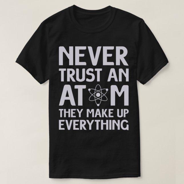Camiseta Curiosa ciencia del Átomo (Diseño del anverso)