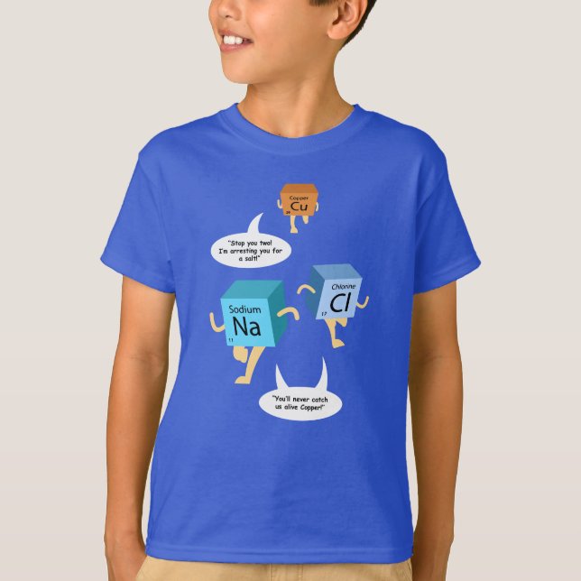 Camiseta Curiosa Ciencia Elementos Periódicos De Tabla Quím (Anverso)