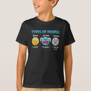 Camiseta Curiosa ciencia física Proton Electron Neutron