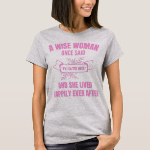 Camiseta Curiosa De Jubilación, Una Mujer Sabia Una Vez