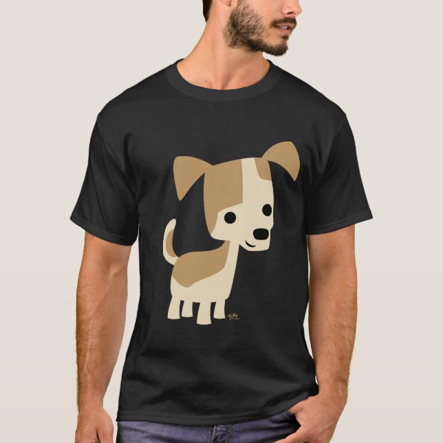 Camiseta curiosa de personalizado de perro (Anverso)