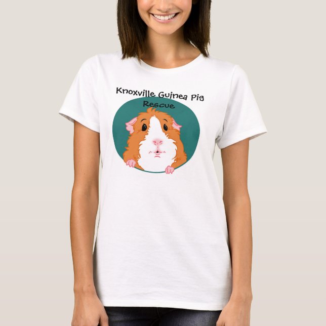 Camiseta curiosa del conejillo de Indias (Anverso)