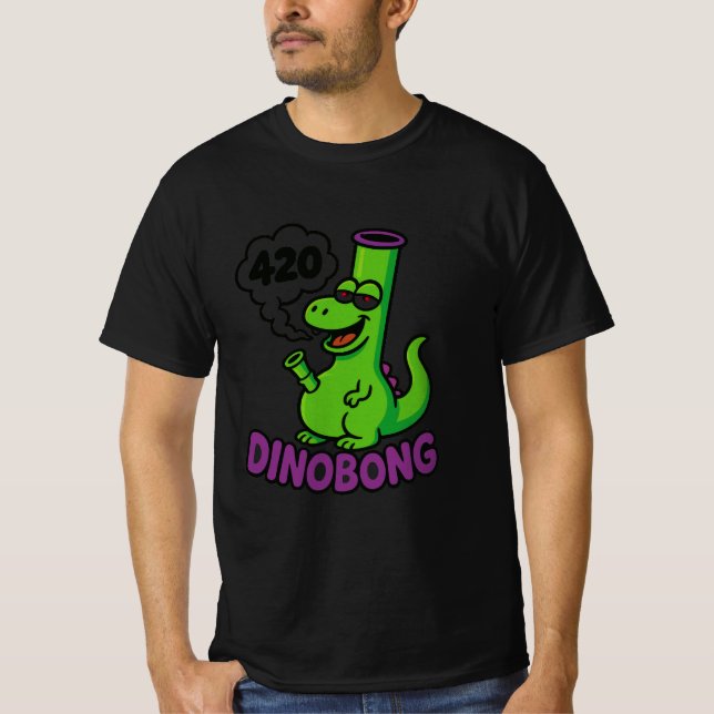 Camiseta Curiosa Dinobong Dinosaur T-Shirt | Personalizado  (Anverso)