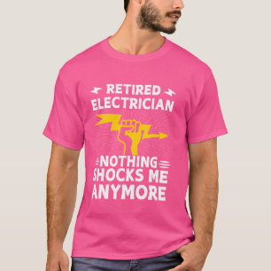 Camiseta Curiosa Electrista Retirement Art Hombres Mujer Wi