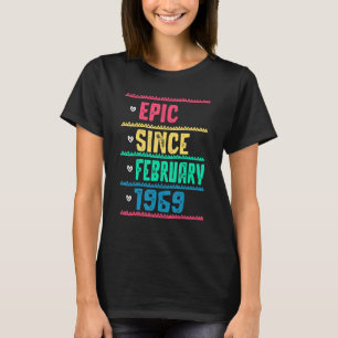 Camiseta Curiosa Epic Desde Febrero De 1969 53º Cumpleaños