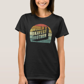 Camiseta Curiosa hermana Gran Hermano Gift Idea Mundos Okay