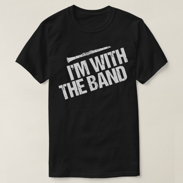 Camiseta Curiosa Im Clarinet con la banda (Diseño del anverso)