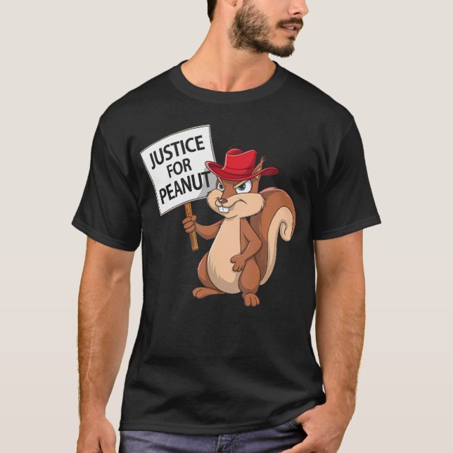 Camiseta Curiosa Justicia Para La Cangura De Maní P-Nut Tee (Anverso)