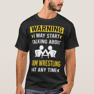 Camiseta Curiosa Lucha contra la Lucha de Advertencia