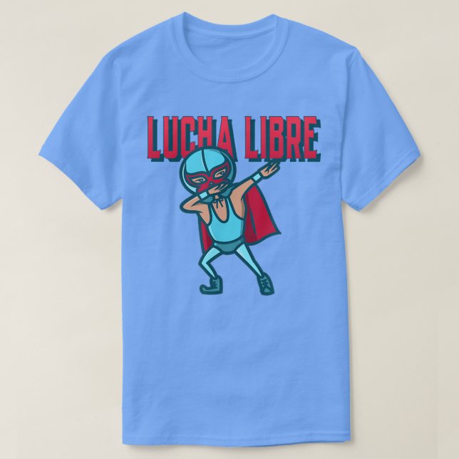 Camiseta Curiosa luchadora mexicana Dabbing lucha libre (Diseño del anverso)