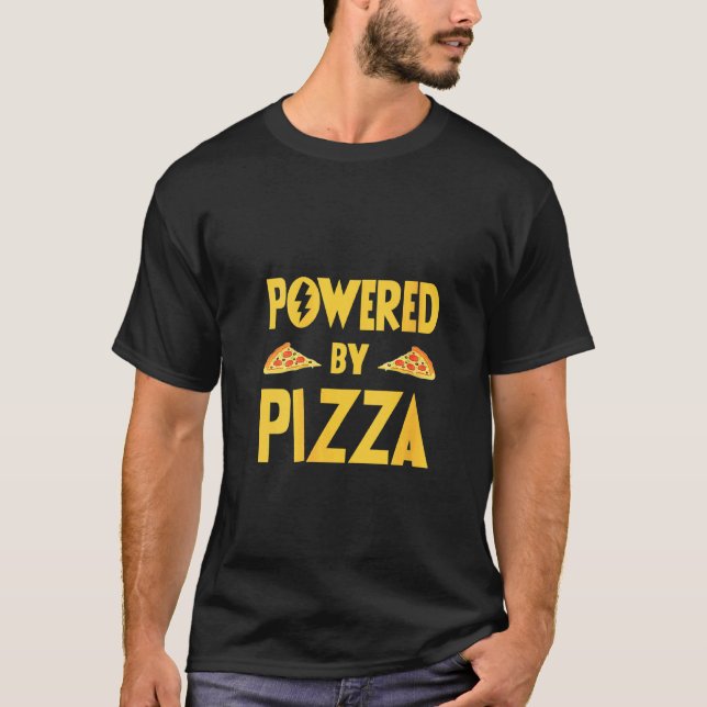 Camiseta Curiosa Mujer Impulsada Por Guay De Niños Pizza Ho (Anverso)