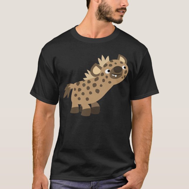 Camiseta Curiosa Personalizado Hyena T-Shirt (Anverso)