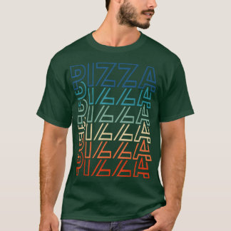 Camiseta Curiosa Pizza 80 Retro Vintage Pizza & Foodie