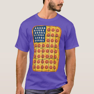 Camiseta Curiosa pizza con USA America Independence Happy 4