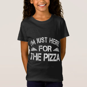 Camiseta Curiosa pizza, estoy aquí para el amante de la com