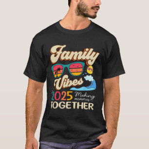 Camiseta Curiosa Reunión de Vibes Familiares 2025 Haciéndom
