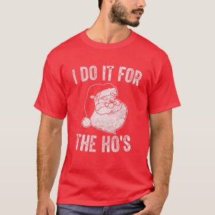 Camiseta Curiosa Santa Cláusula lo hago por los Santa Homb