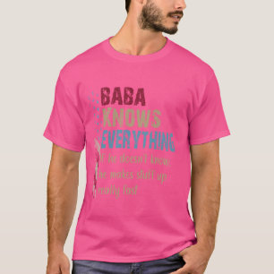 Camiseta Curiosa Shirt Baba lo sabe todo - Regalo del abuel