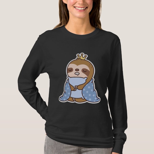 Camiseta Curiosa Sleepy Slote King Of Naps Graciosa (Anverso)