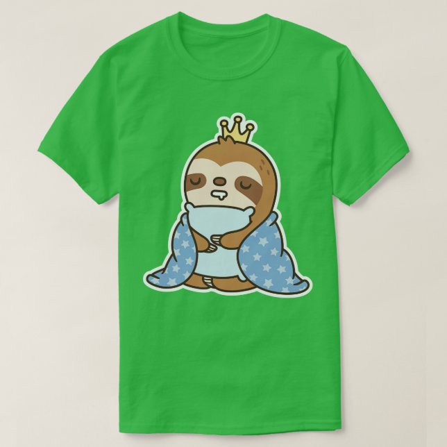 Camiseta Curiosa Sleepy Slote King Of Naps Graciosa (Diseño del anverso)