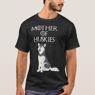 Camiseta Curiosa y única madre de perro Husky siberiana