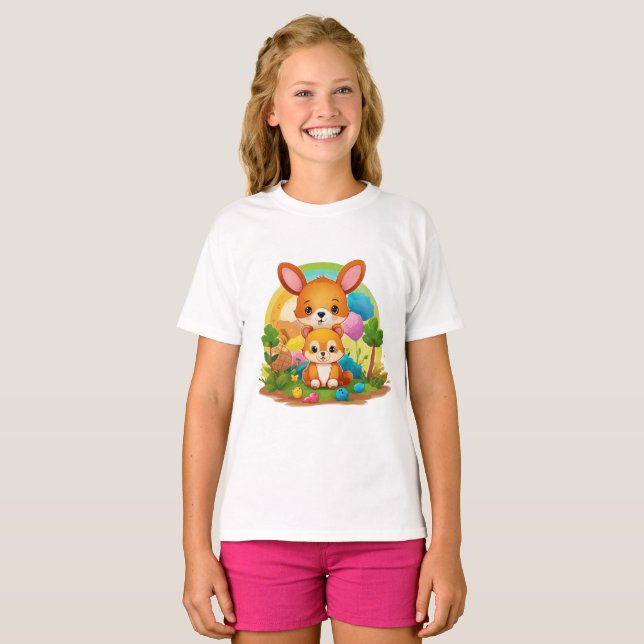 Camiseta Curiosamente cínica: Adorable diseño de oso de pel (Anverso completo)