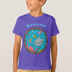 Camiseta Curiosas criaturas marinas hundidas personalizado