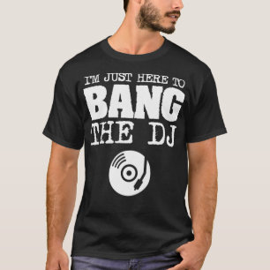 Camiseta Curiosas mujeres Bang El disco DJ Jockey Wife Mús