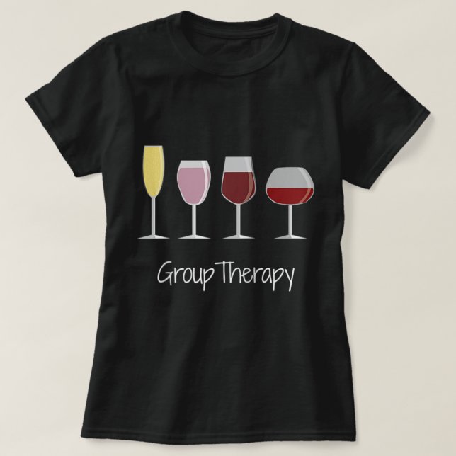 Camiseta Curiosas mujeres de regalo de vino Idea Tee - Grup (Diseño del anverso)