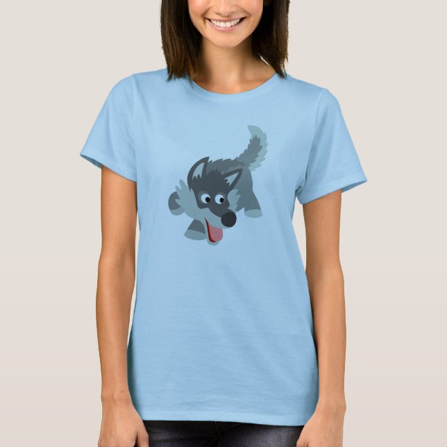 Camiseta Curiosas Personalizados Lobo mujeres T-Shirt (Anverso)