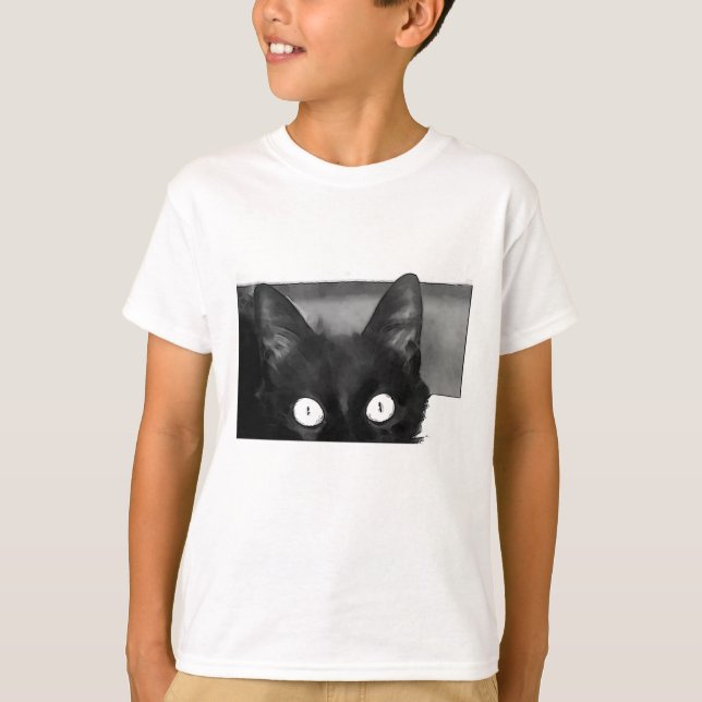 Camiseta Curiosidad Del Gato (Anverso)