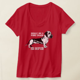Camiseta Curiosidad Gran Danés Dachshund Mix 
