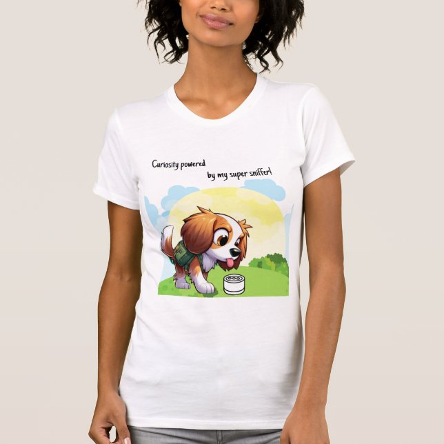 Camiseta ¡Curiosidad impulsada por mi superfrancotirador! (Anverso)