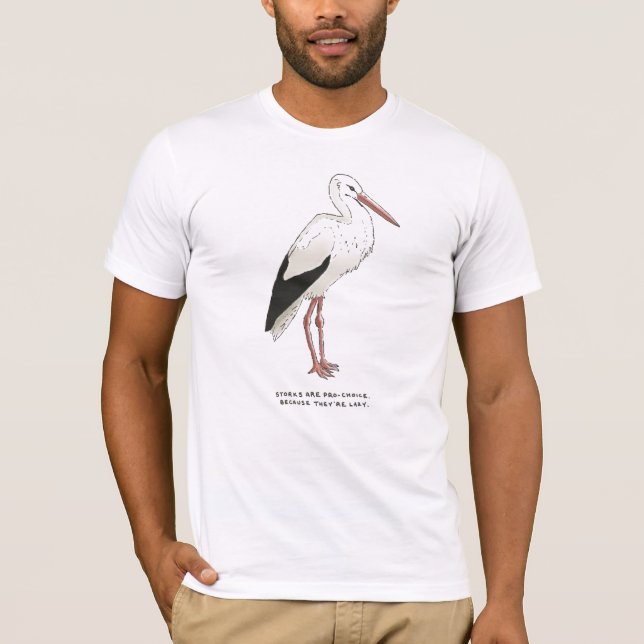 Camiseta curiosidades de la cigüeña (Anverso)