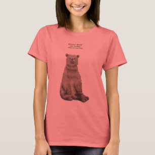 Camiseta curiosidades del oso grizzly