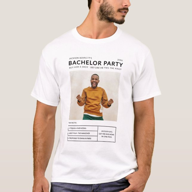 Camiseta Curiosidades Divertidas de Fotos de Despedida de S (Anverso)