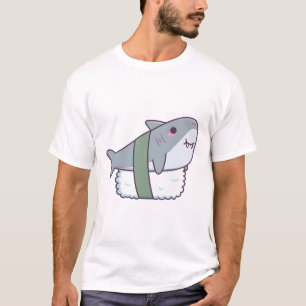 Camiseta Curioso arroz de sushi de tiburón