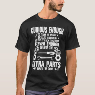 Camiseta Curioso Auto-Camión Mec De Guay Con Habilidad E In