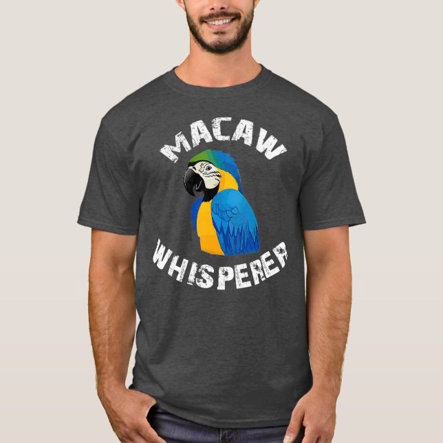 Camiseta Curioso Ave De Loro De Loro Azul Y Oro (Anverso)