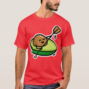 Camiseta Curioso balseo en canoa aguacate puns kayak remand