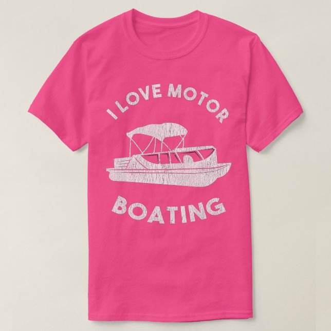 Camiseta Curioso Boater Lake Life I Love Motor Boing (Diseño del anverso)