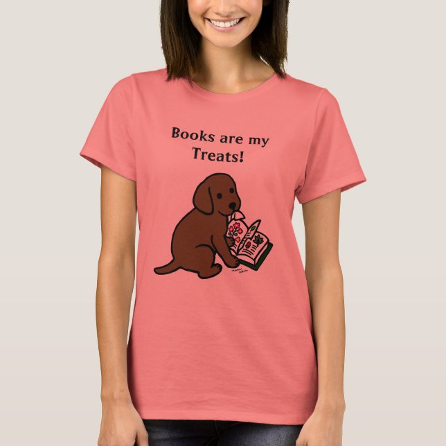 Camiseta Curioso cachorro de chocolate labrador (Anverso)