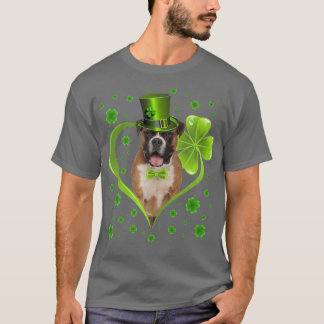 Camiseta Curioso cachorro Shamrock Boer Dog St