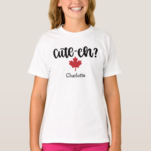 Camiseta Curioso canadiense cute-eh (Anverso)