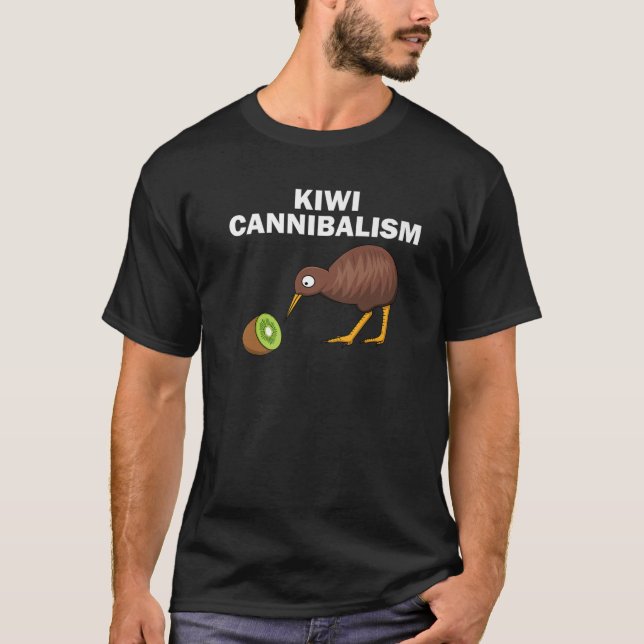 Camiseta Curioso Canibalismo De Regalo De Pájaro Kiwi Para  (Anverso)
