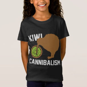 Camiseta Curioso Cannibalismo Kiwi Bird Cannibalístico Gif