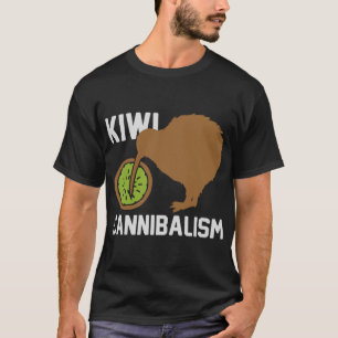 Camiseta Curioso Cannibalismo Kiwi Bird Cannibalístico Gif