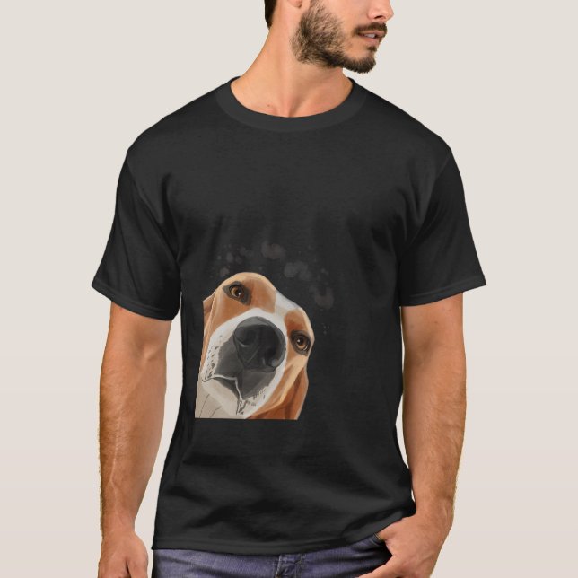 Camiseta Curioso canto de perro divertido Walker Coonhound (Anverso)